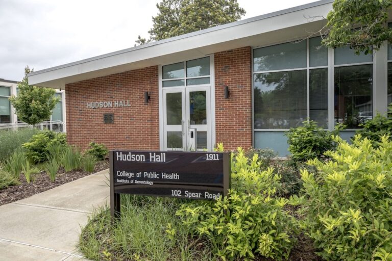 Building exterior of Hudson Hall on the UGA Health Sciences Campus.