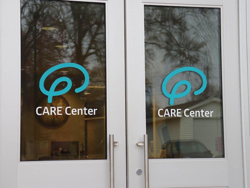 Two doors withe the CARE Center logo.